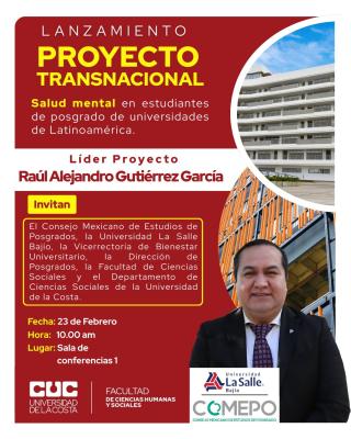 La imagen representa la invitación al lanzamiento del proyecto transnacional