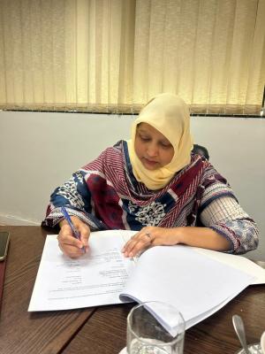 secretary signing as witness