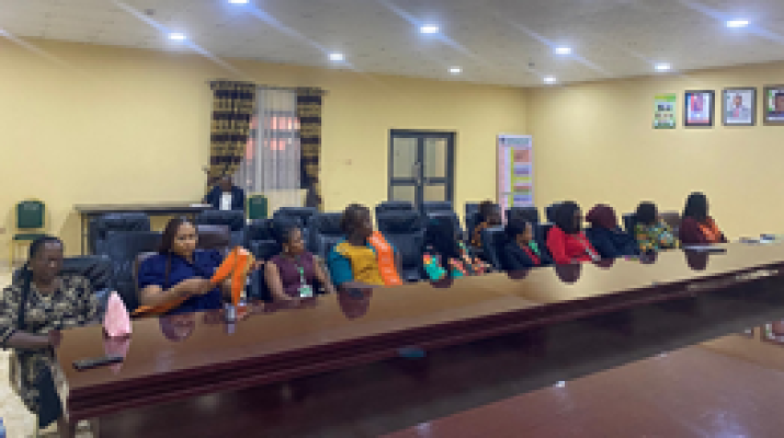 OWSD SOUTH EAST MEMBERS PAYING COURTESY CALL ON THE VICE CHANCELLOR PROF. DANIEL C. NWACHUKWU