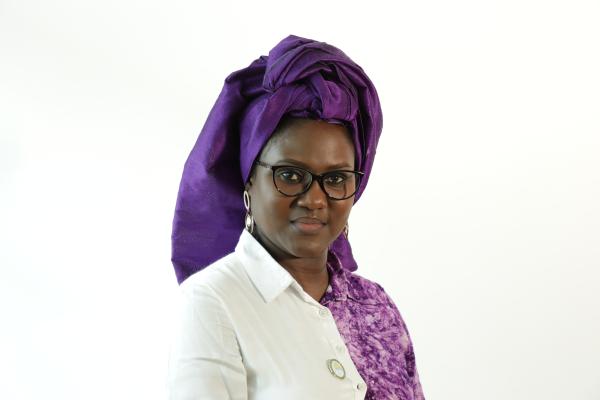 Woman wearing a head wrap