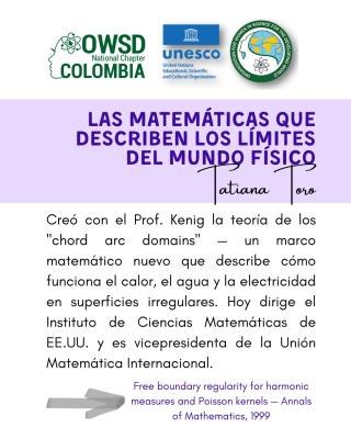 Descripcion de los aportes de Tatiana Toro