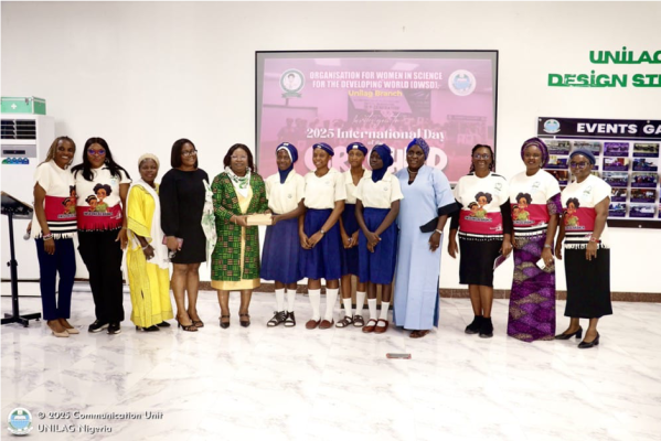 Students from one of the invited schools along with their teachers and some OWSD members