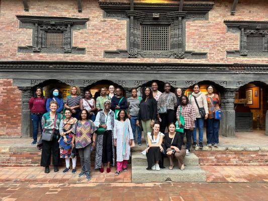 Group shot of women scientists in Nepal