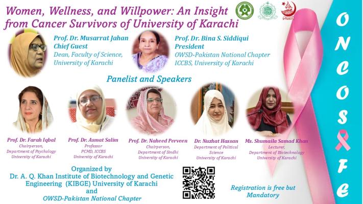 The image shows pictures of chief guests and panelists and qr code for registration