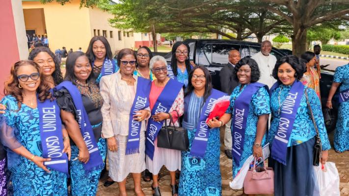 Prof. Chiemeke with some members of OWSD 