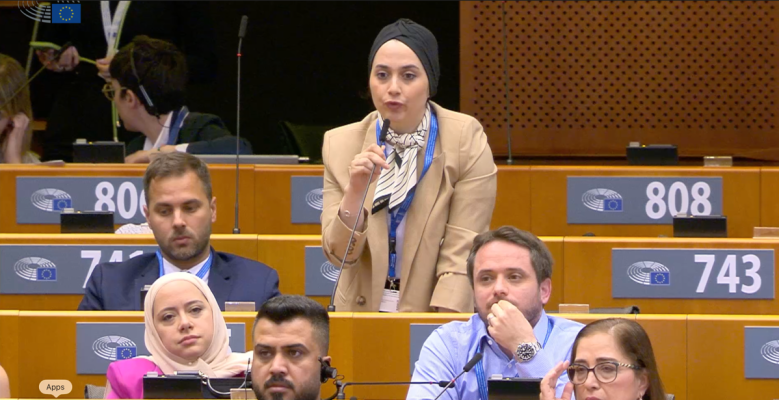At EU Parliament