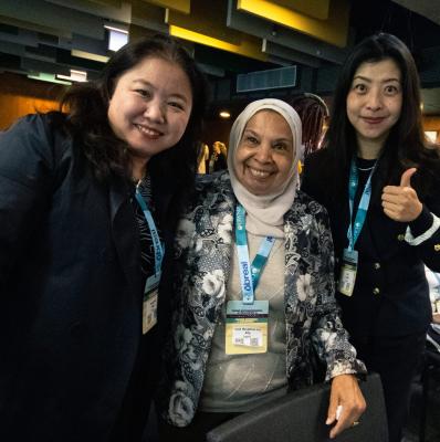 Time to mingle between sessions