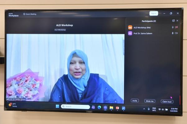 virtual session by Prof. Saima Saleem