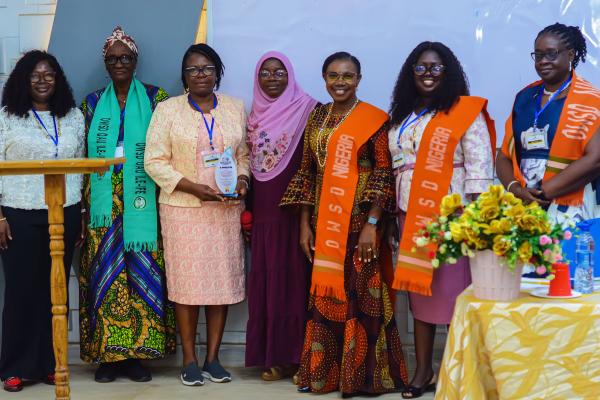 Appreciation of on of the Plenary Speakers after her presentation. With the National Secretary, SW Zonal Coordinator and the National Chairperson.
