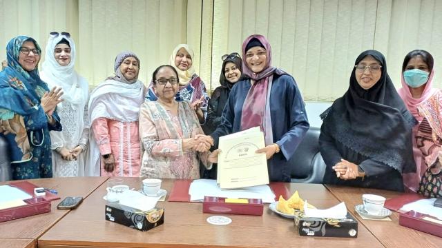 signing of mou between Pakistan National Chapter an Sohail University