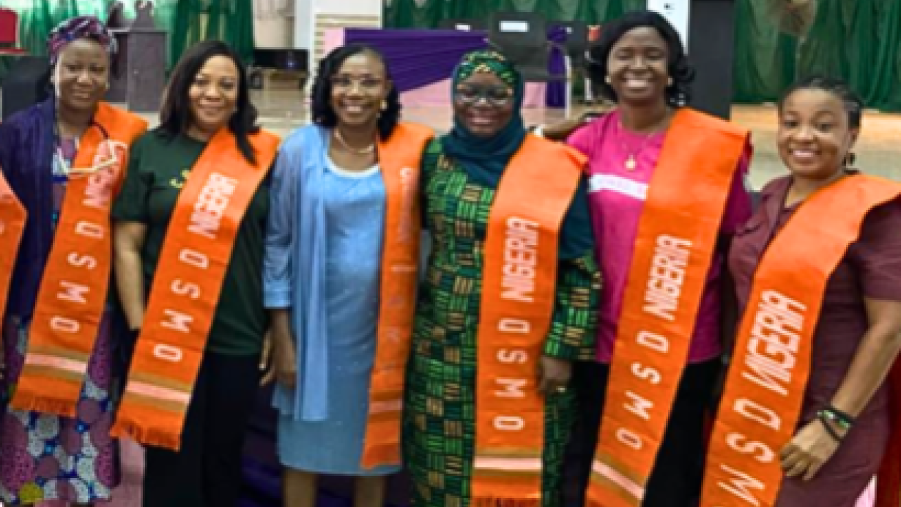 Newly elected officials of OWSD Nigeria 