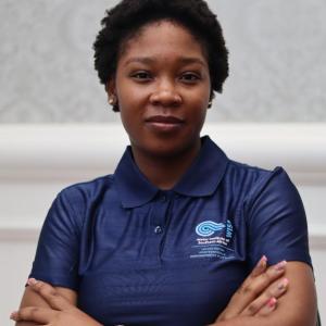 Nthabiseng Litabe at the WISA Young Water Professional Conference where she was serving as Marketing and Communication committee member and organising team.