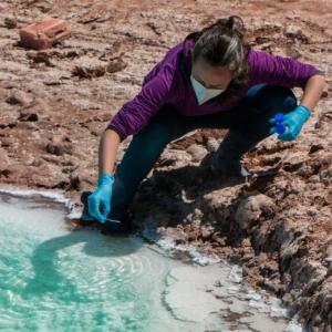 Sampling at the Bolivian Andes
