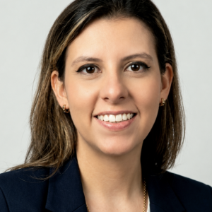 Professional headshot of a communications and editorial professional