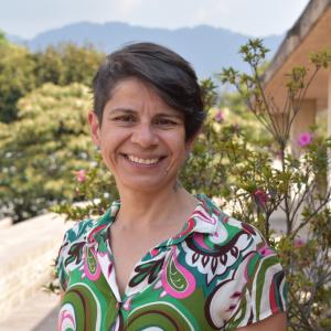 Professional headshot of Paola García Reyes, anthropologist and political scientist.