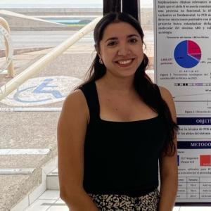 Woman facing forward