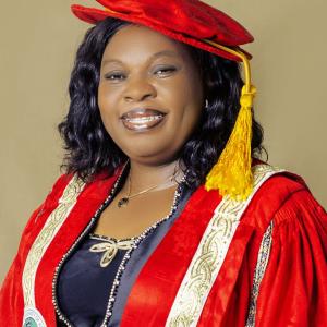 Professor Mabel Ifeoma Onwuka in academic gown, soil scientist and lecturer dedicated to research and women’s empowerment