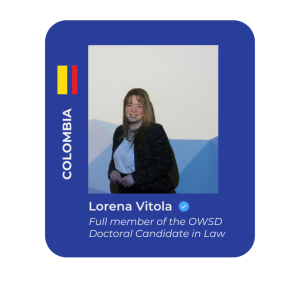 Abogada, profesora e Investigadora Lorena Vitola
