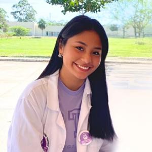 Portrait of me in a white laboratory coat
