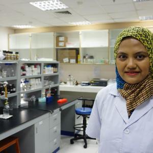 Ratih Pangestuti in Natural Product Laboratory