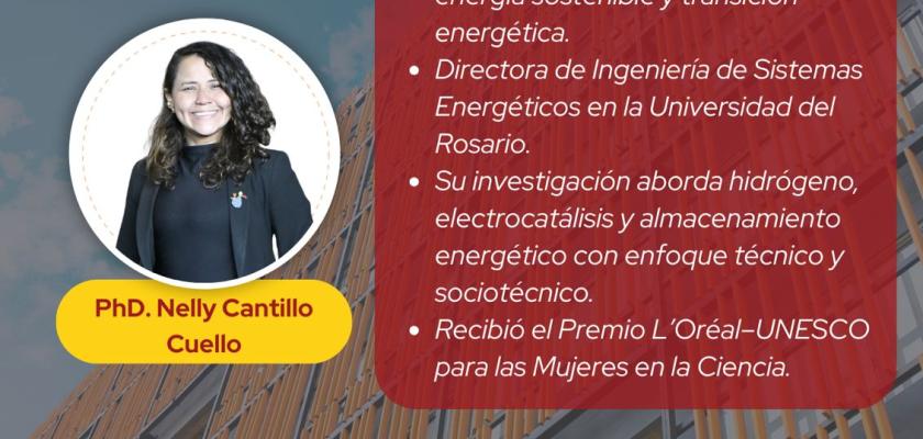 El flyer contiene infirmación del evento, los logos de la Universidad del Rosario, la OWSD Colombia y la CUC