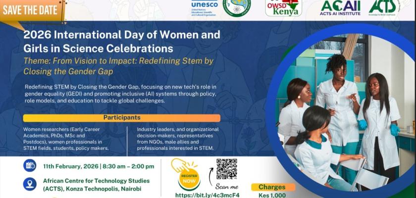 2026 International Day for Women and Girls in Science Celebration, Kenya,  poster