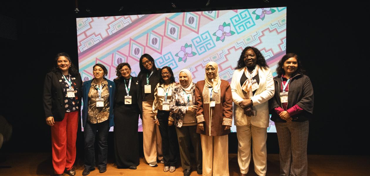 Women scientists onstage