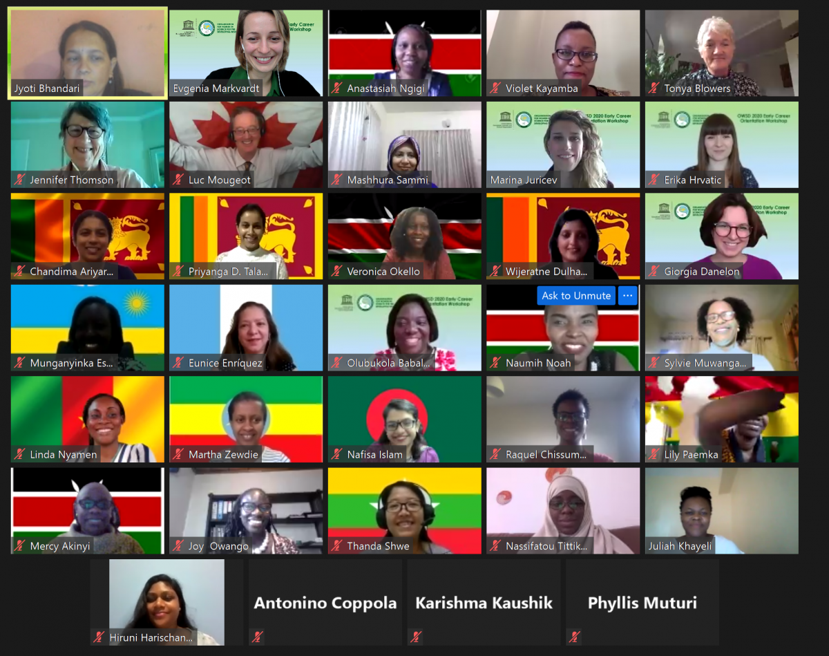 screenshot of group photo of all participants